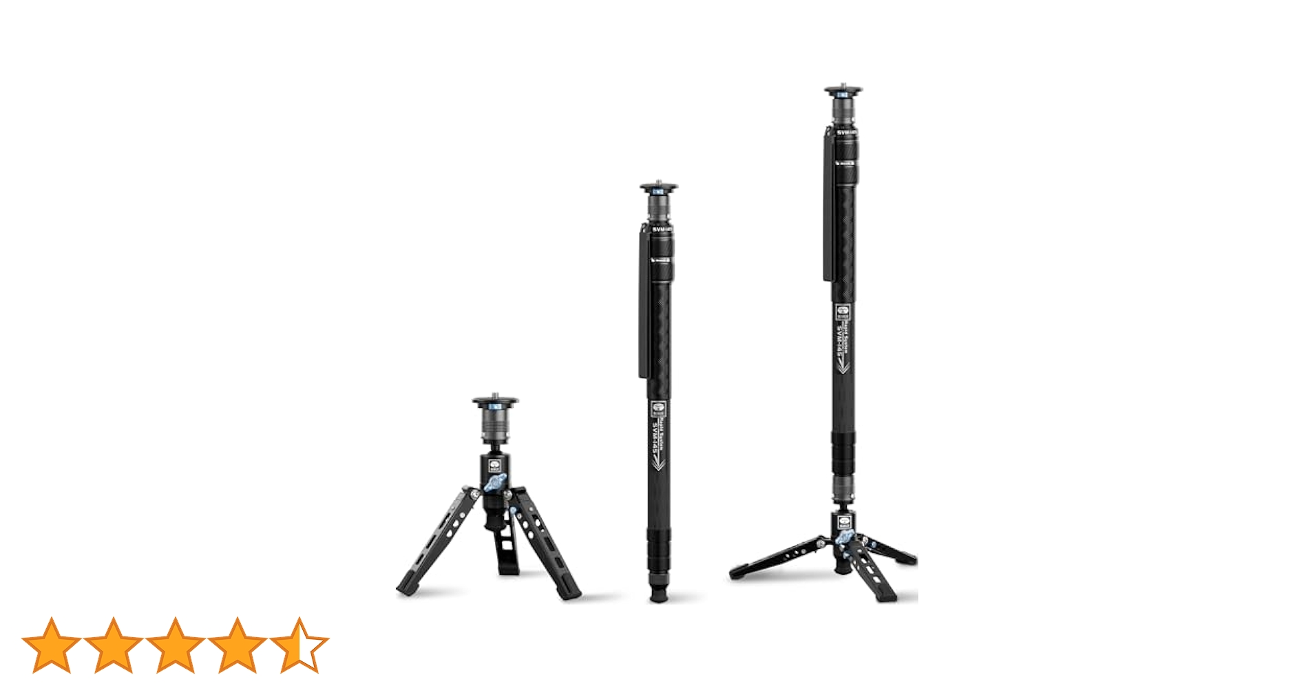 ゆ*ー様 Sirui SVM-145新古品 SIRUI SVM-145-JP ラピッドシステム自立型3段一脚 S - 業務用